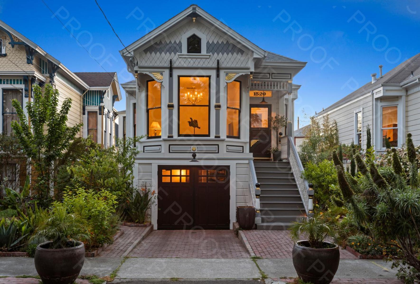 Garden Level Flat In 1885 Queen Anne Victorian Cottage In Alameda Kültér fotó